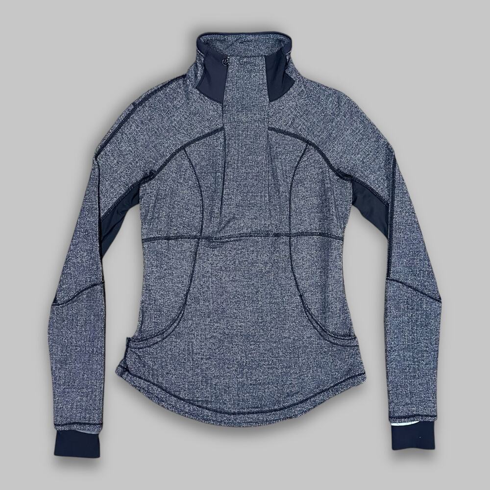 lululemon athletica Heathered Navy Pullover Jacket
